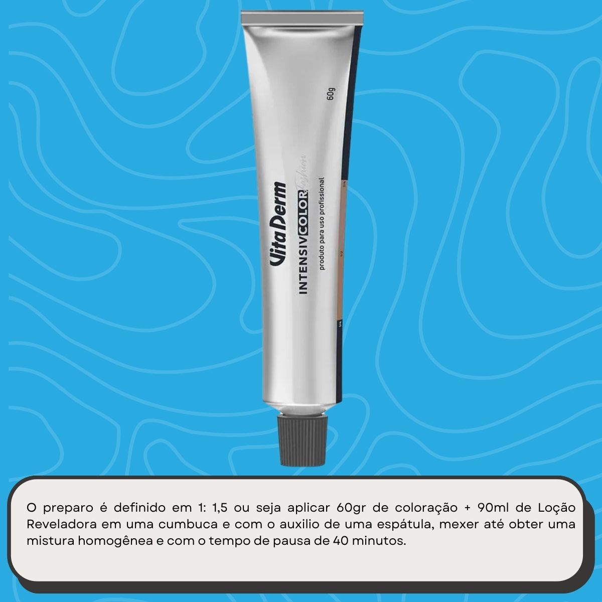 Tintura Vita Derm Intensiv Color Fashion 3.0 Castanho Escuro 60 g