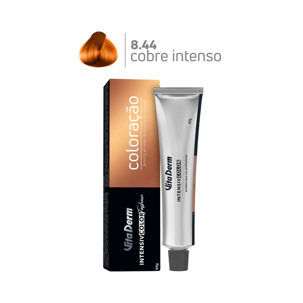 Tintura Vita Derm Intensiv Color Fashion 8.44 Louro CL Cob Int 60 g