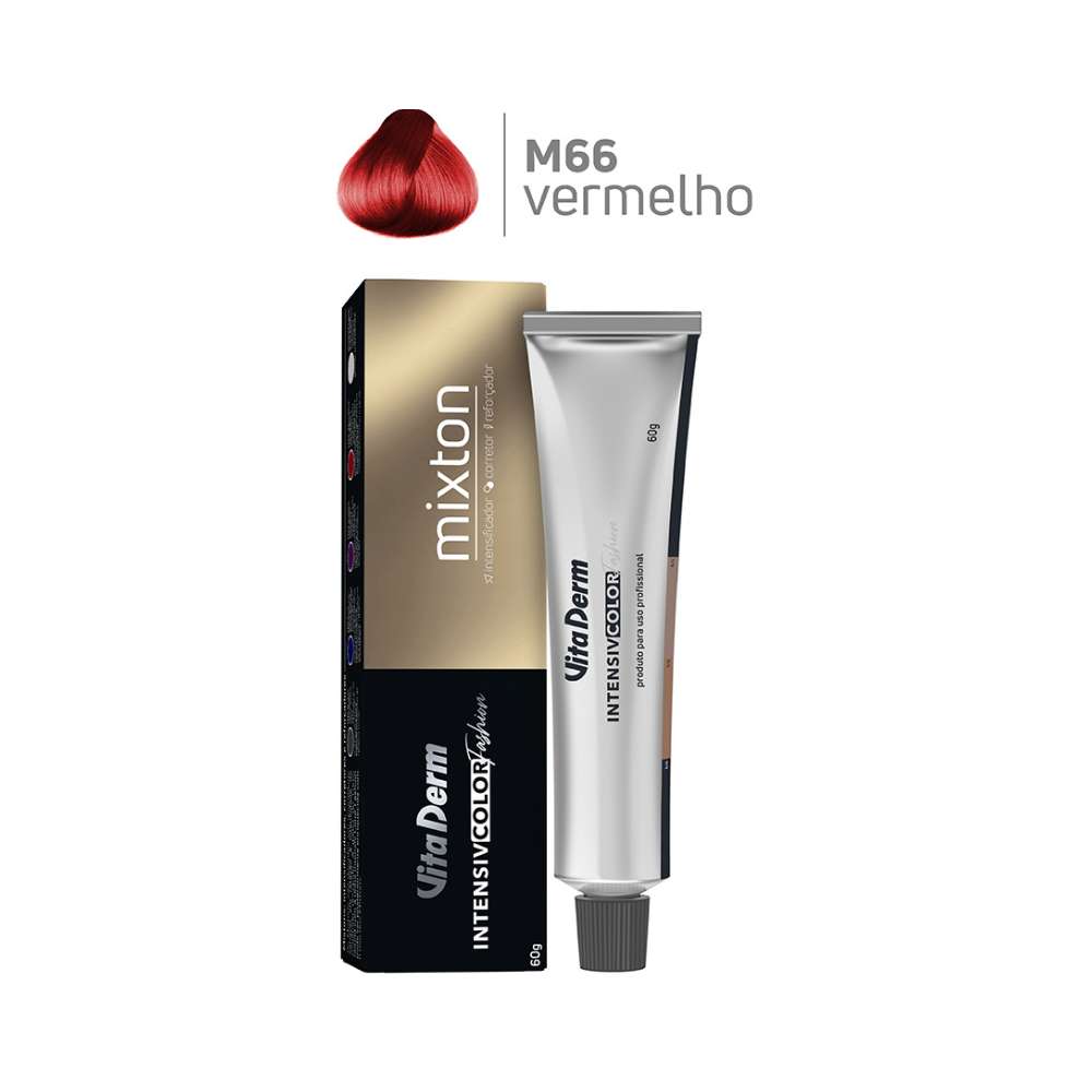 Tintura Vita Derm Intensiv Color Fashion M66 Mixton Vermelho 60 g