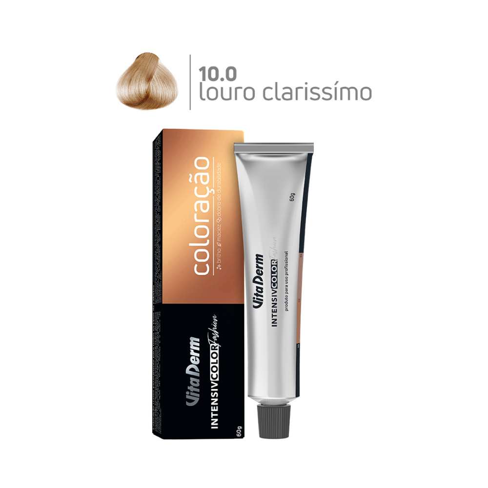 Tintura Vita Derm Intensiv Color Fashion 10.0 Louro Clarissomo 60 g