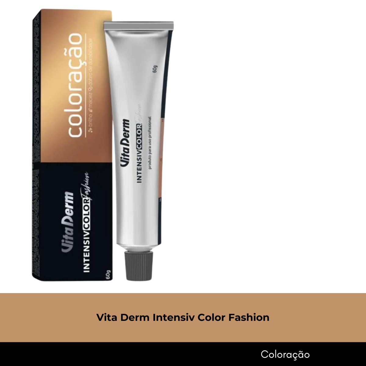 Tintura Vita Derm Intensiv Color Fashion 7.4 Louro Medio Cobre 60 g