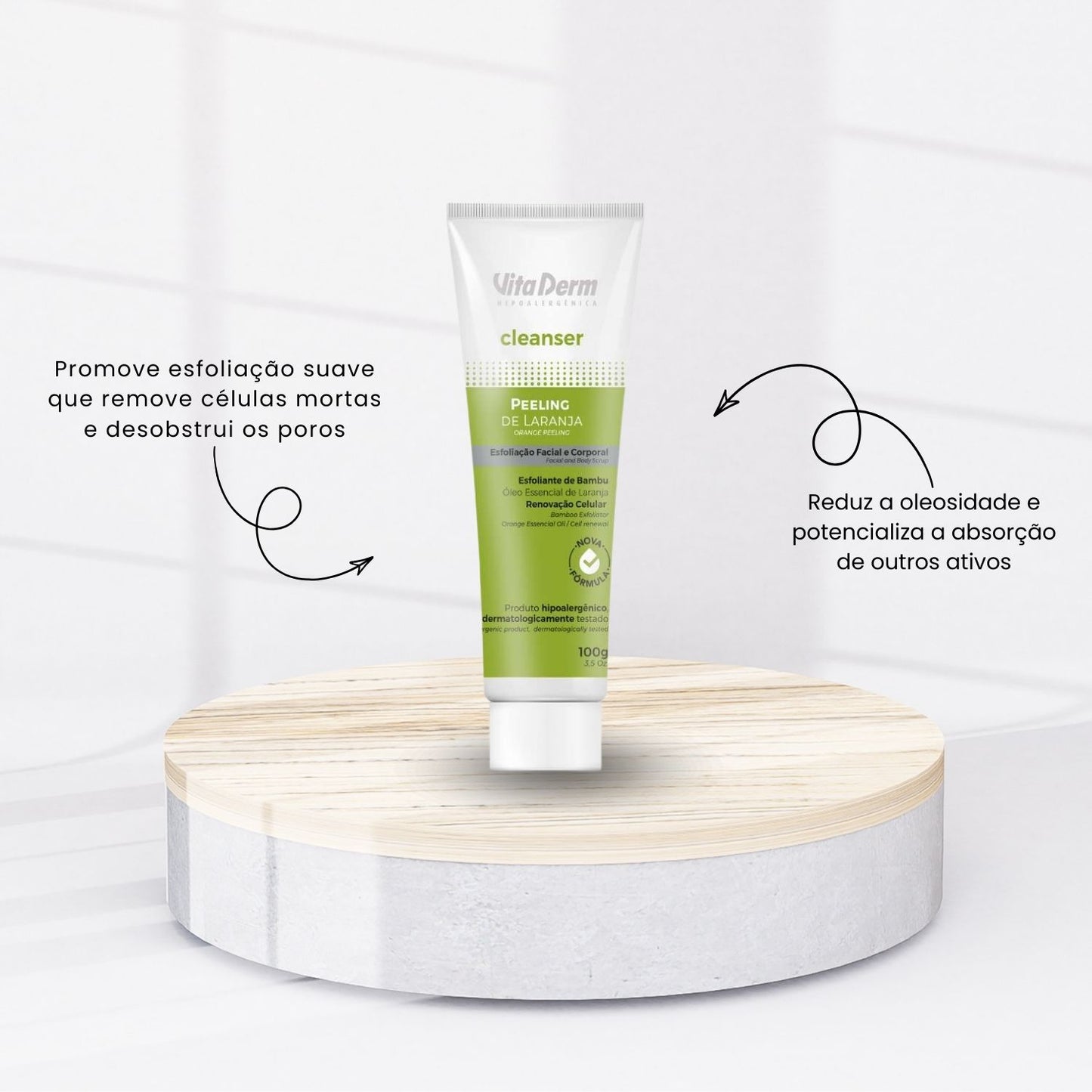 Vita Derm Cleanser Peeling de Laranja Esfoliante Facial 100 g