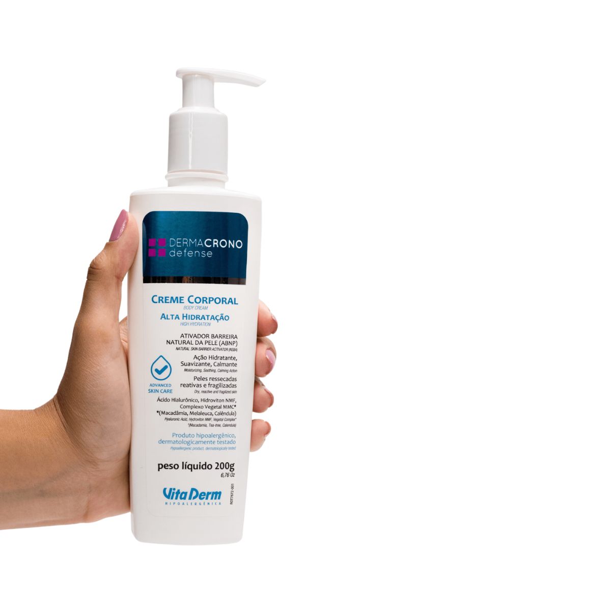 Vita Derm Dermacrono Defense Creme Hidratante Corporal 200 g