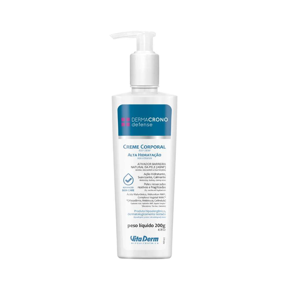 Vita Derm Dermacrono Defense Creme Hidratante Corporal 200 g