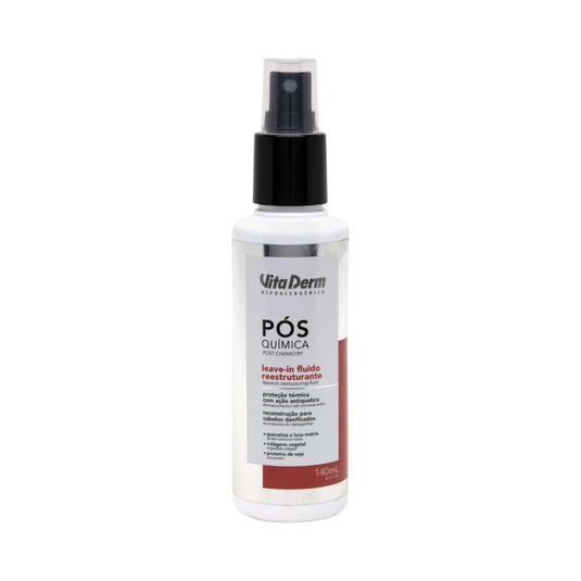 Leave-in Vita Derm Fluído Reestruturante Pós Química 140 ml