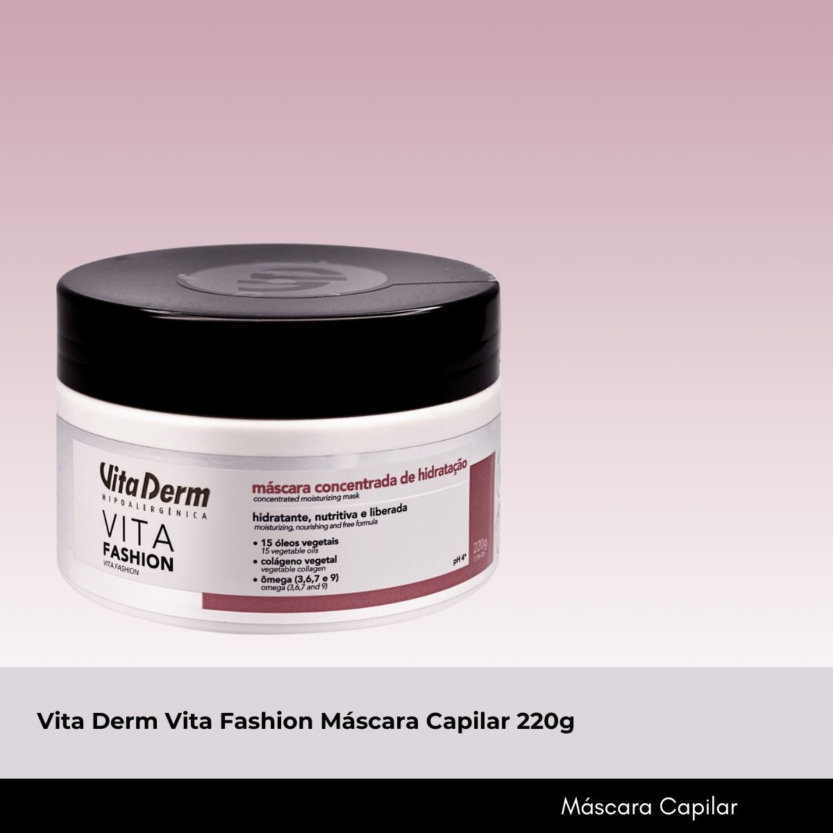 Máscara Vita Derm Vita Fashion 220 g