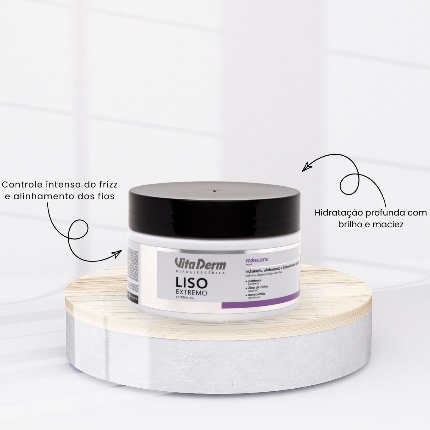 Máscara Vita Derm Liso Extremo 220 g