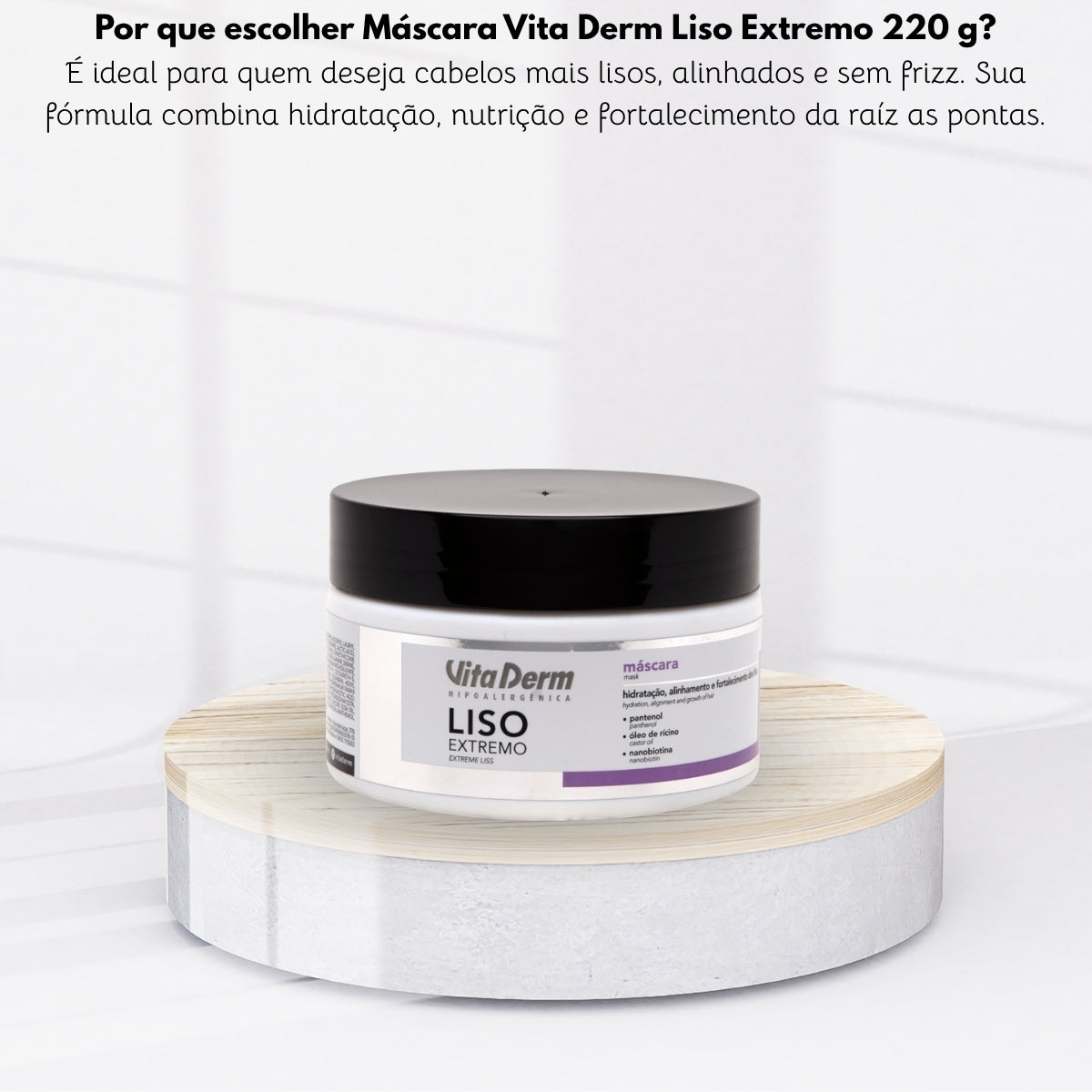 Máscara Vita Derm Liso Extremo 220 g