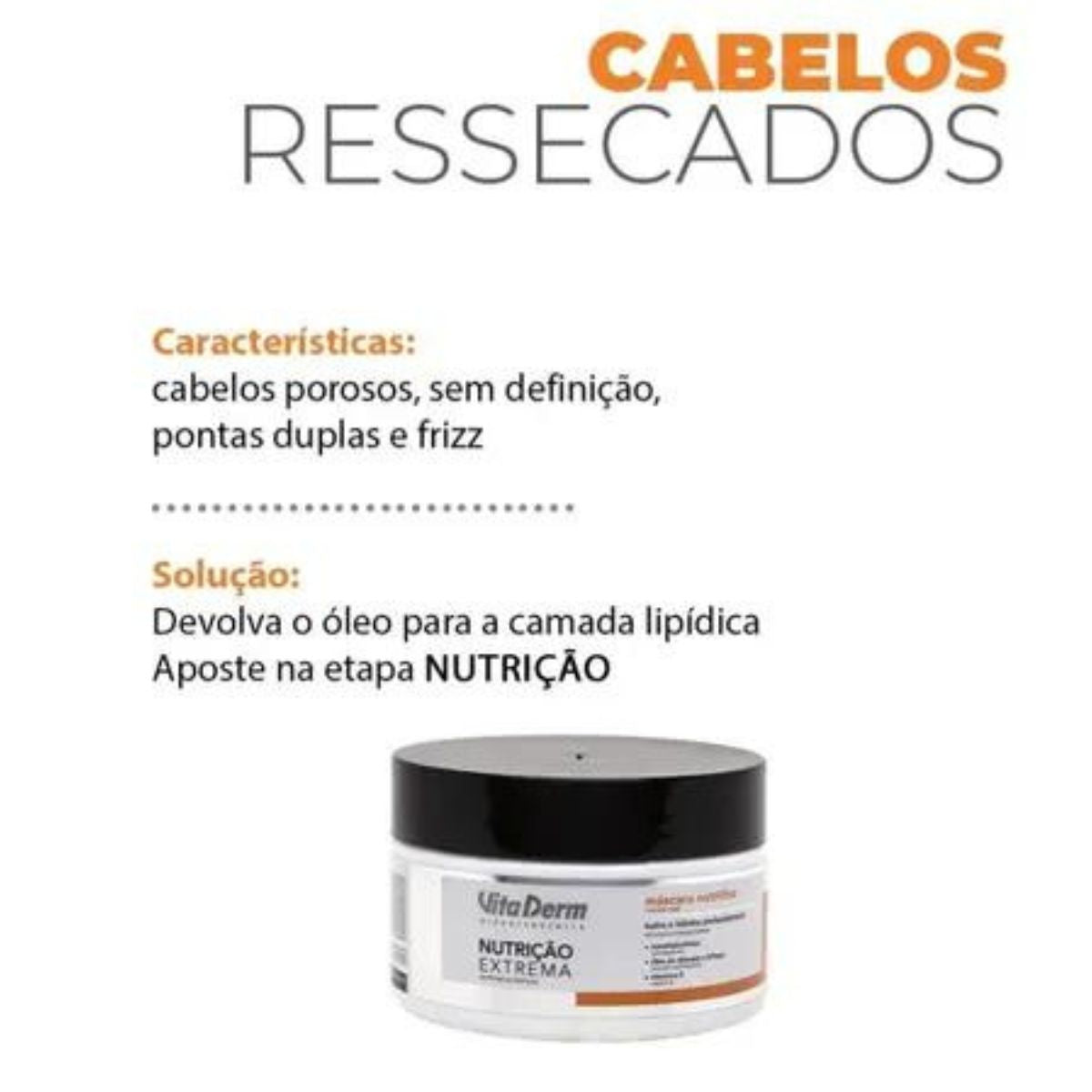 Máscara Vita Derm Máscara de Nutrição Extrema 220 g