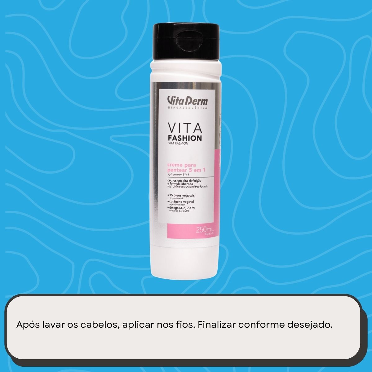 Creme de Pentear Vita Derm Vita Fashion 5 em 1 250 ml