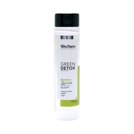 Shampoo Vita Derm Green Detox Cabelos Oleosos 300 ml