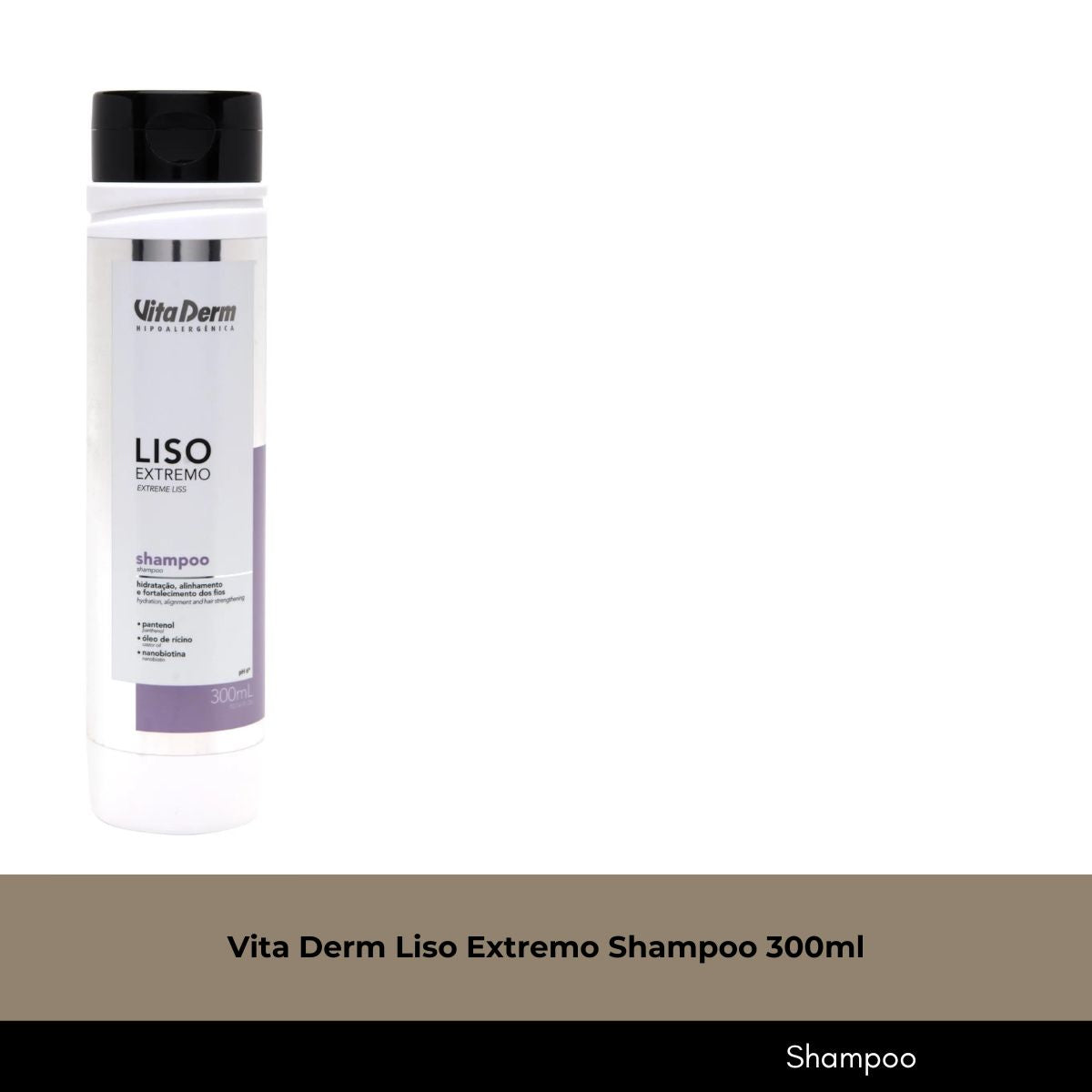 Shampoo Vita Derm Liso Extremo 300 ml