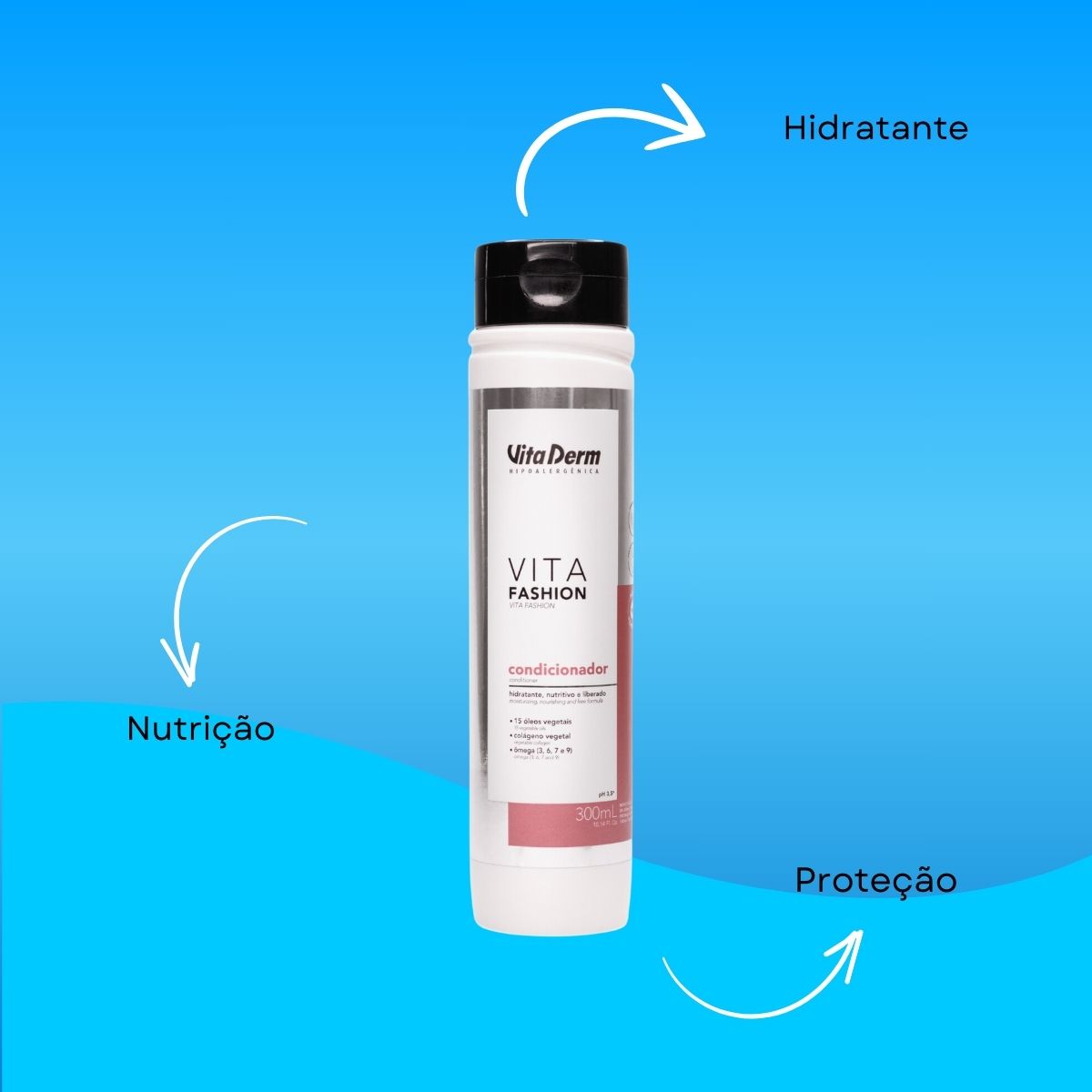 Condicionador Vita Derm Vita Fashion 300 ml