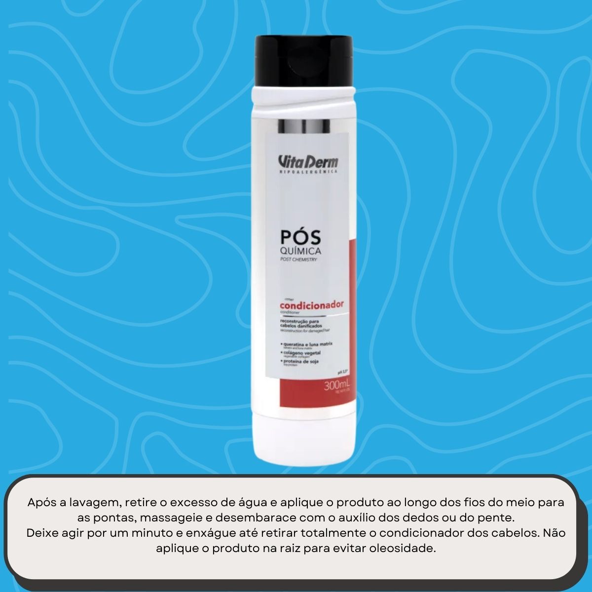 Condicionador Vita Derm Pós Química 300 ml