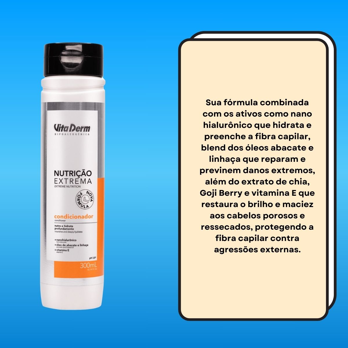 Condicionador Vita Derm Nutrição Extrema 300 ml