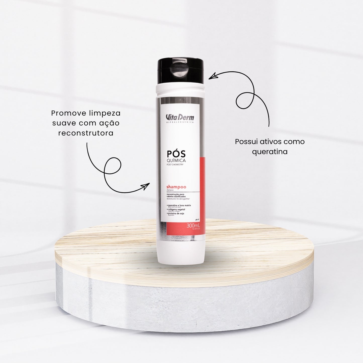 Shampoo Vita Derm Pós Química 300 ml