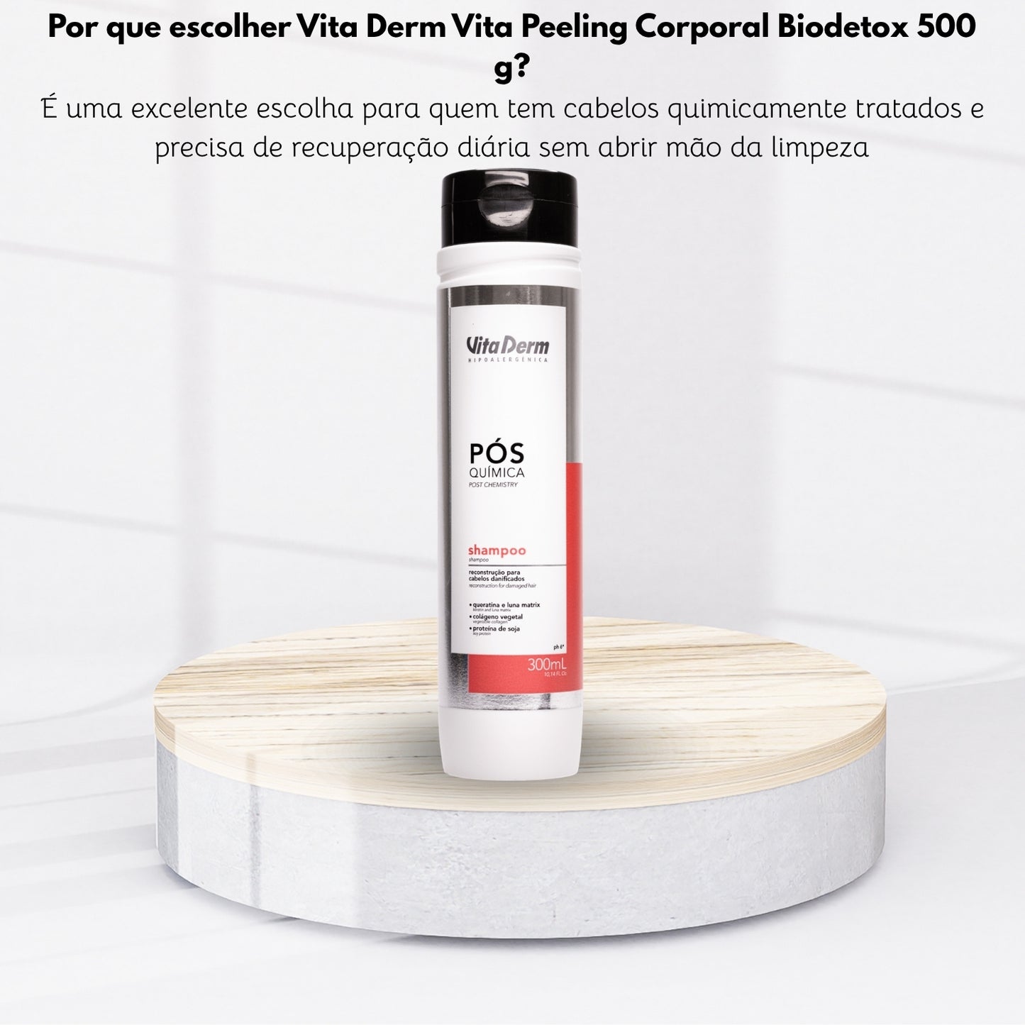 Shampoo Vita Derm Pós Química 300 ml