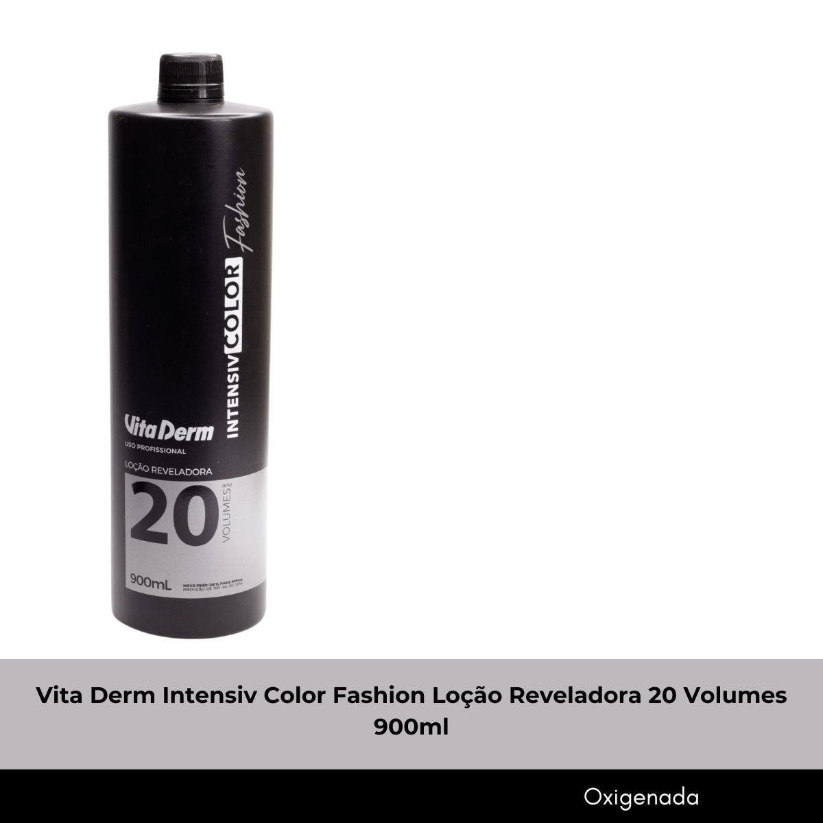 Agua Oxigenada Vita Derm Intensiv Color Fashion 20 Volumes 900 ml