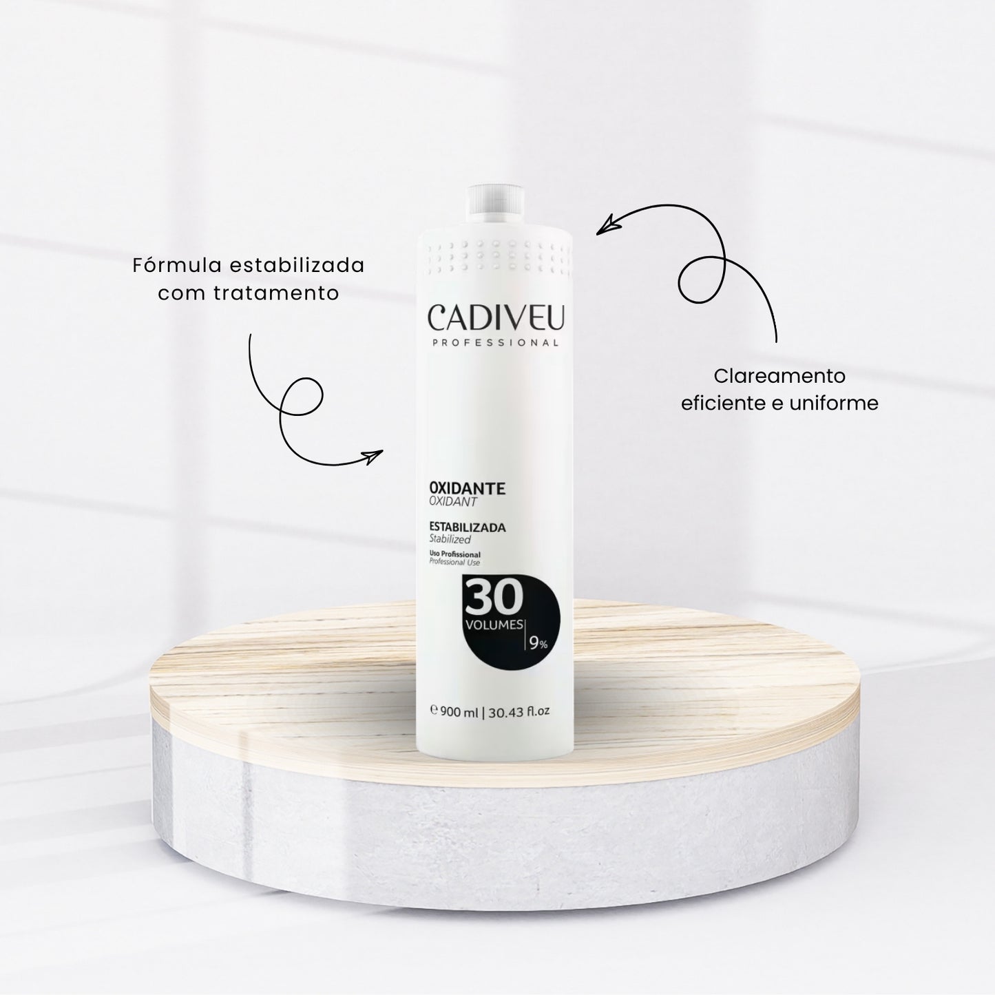 Agua Oxigenada Cadiveu Ox 30 Volumes 900 ml