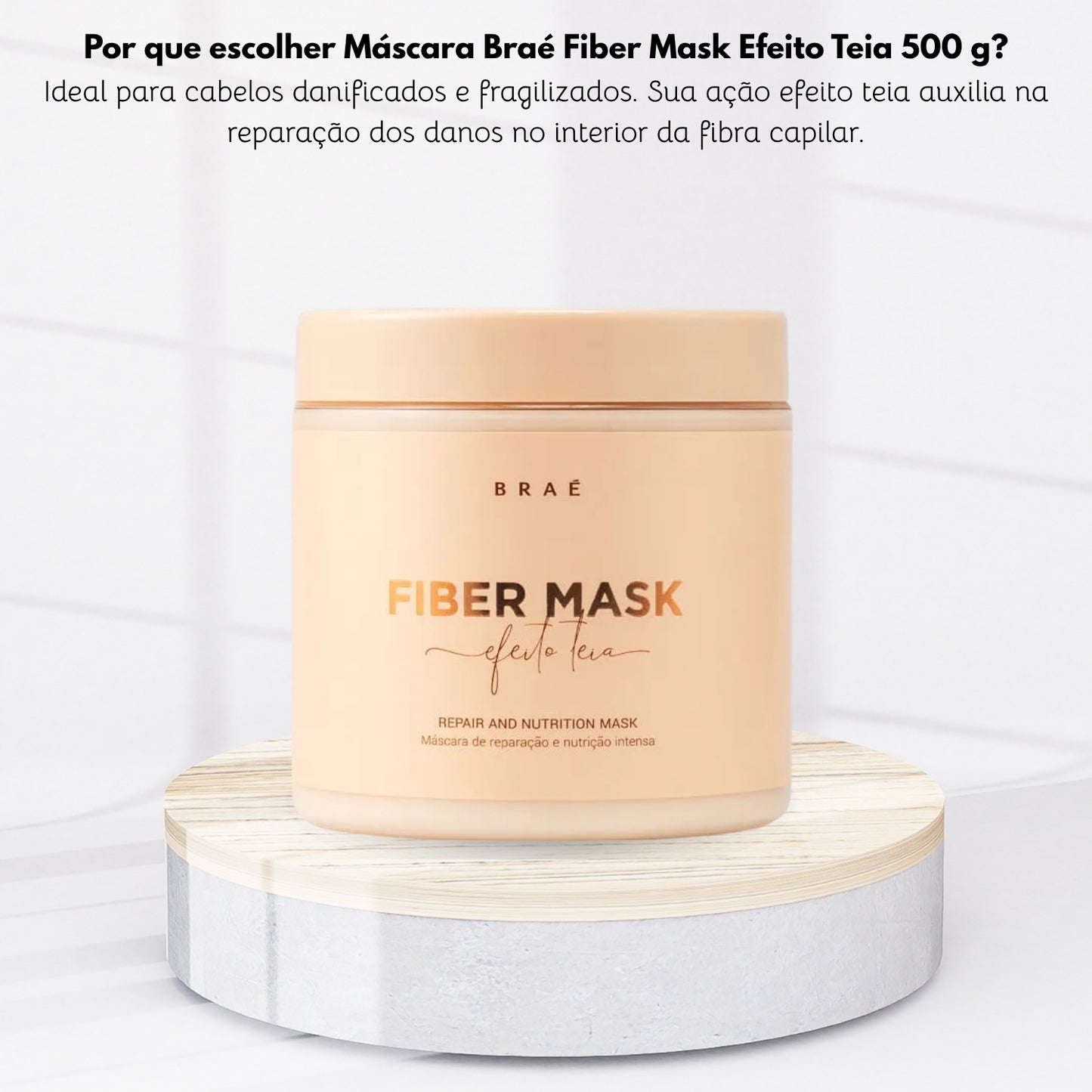 Máscara Braé Fiber Mask Efeito Teia 500 g - OUTLET
