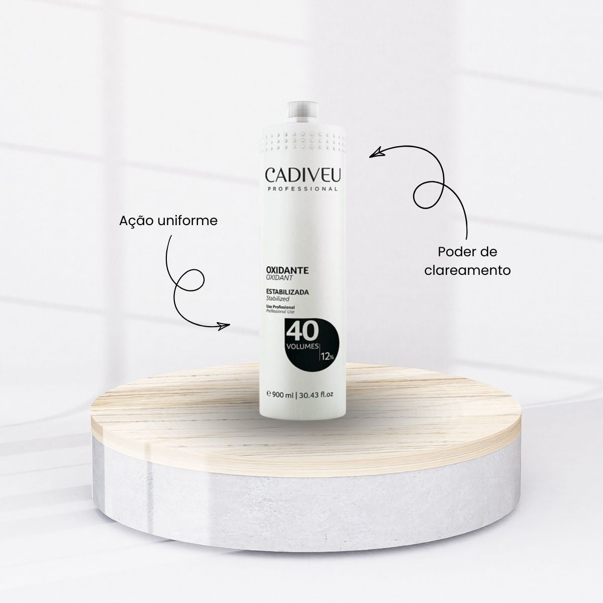 Agua Oxigenada Cadiveu Ox 40 Volumes 900 ml