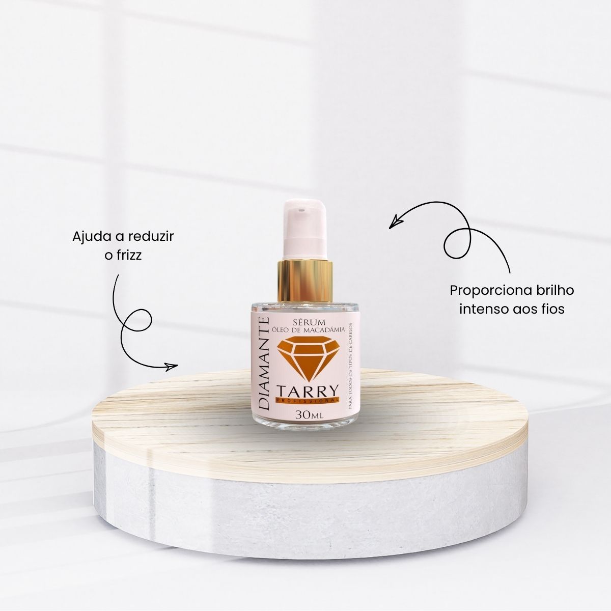Serum Tarry Óleo de Macadâmia Oleo Reparador de Pontas 30 ml