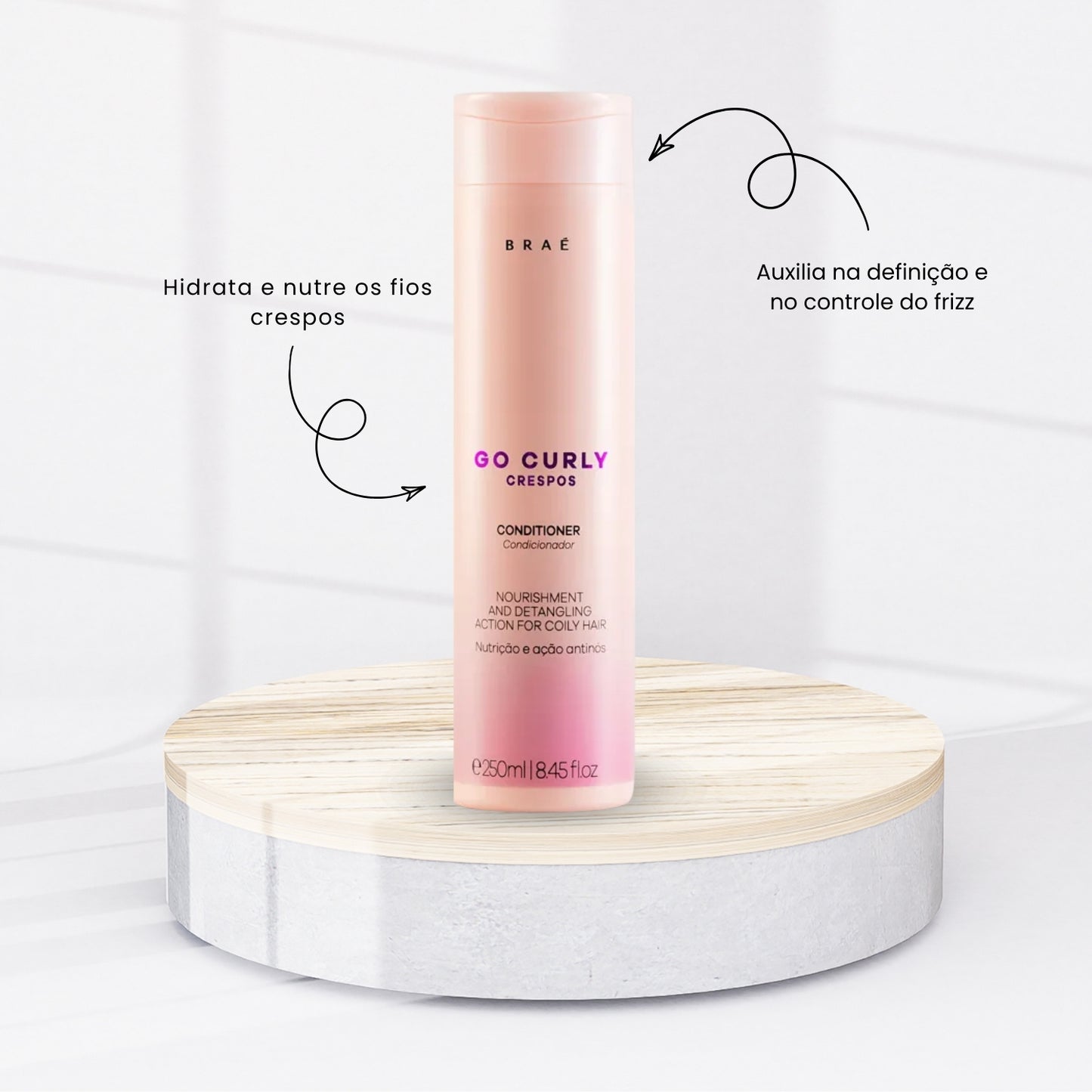 Condicionador Braé Go Curly Crespos 250 ml