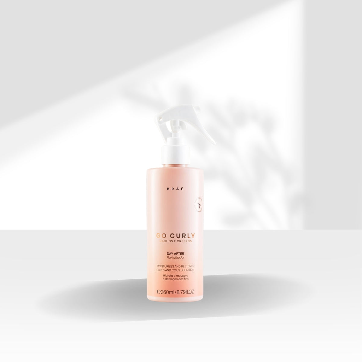 Spray Braé Go Curly Cachos e Crespos Day After Condicionante para Cabelo Cacheado 260ml