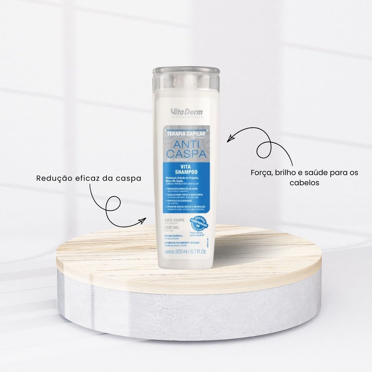 Shampoo Vita Derm Terapia Capilar Shampoo Anticaspa 200 ml