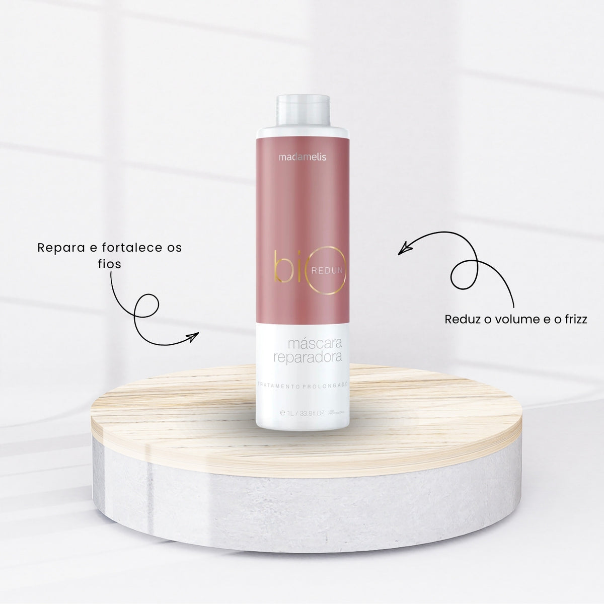 Kit Madamelis Bio Redun Tratamento Capilar 2 x 1 Litro