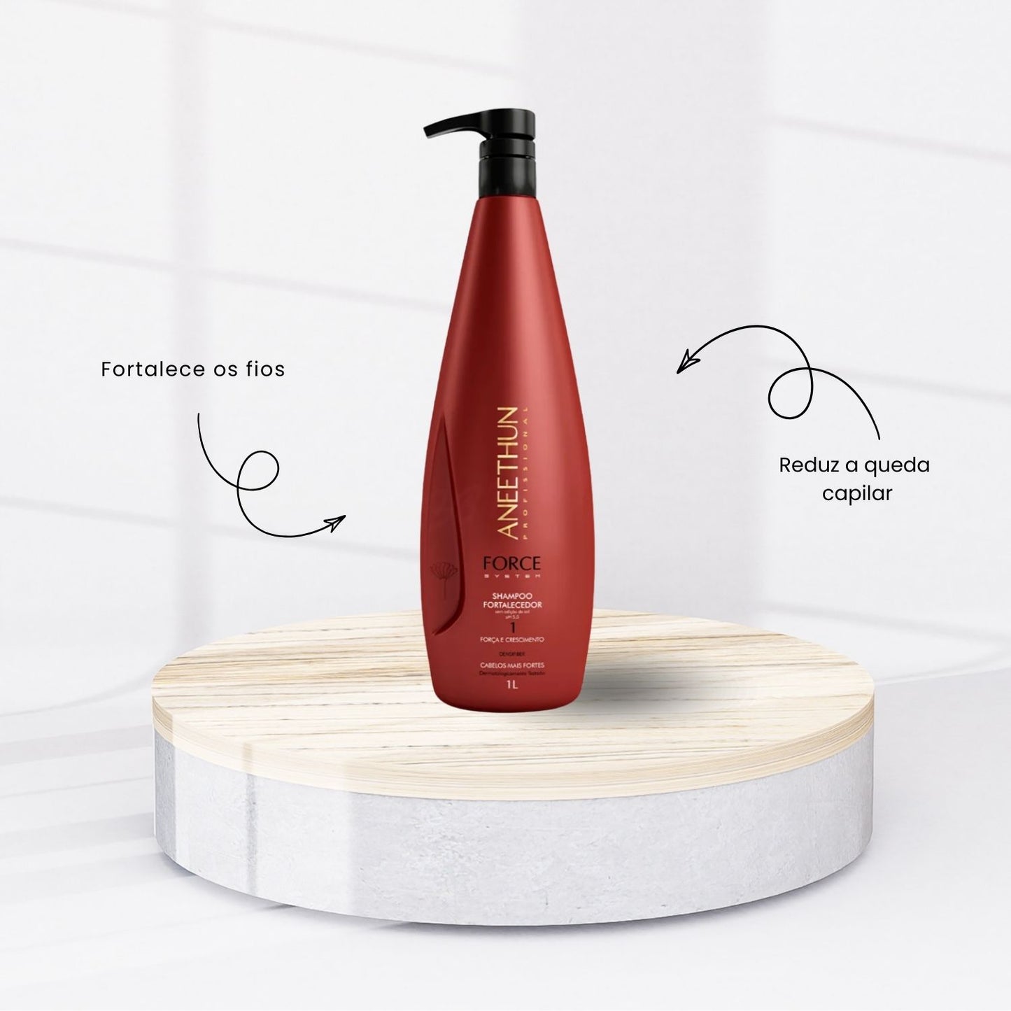 Shampoo Aneethun Force Fortalecedor 1 Litro