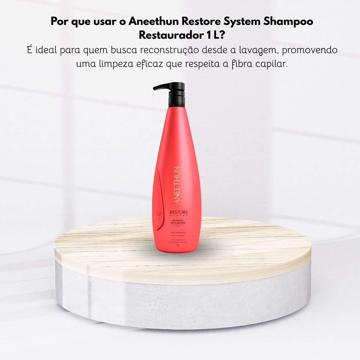 Shampoo Aneethun Restore Restaurador 1 Litro