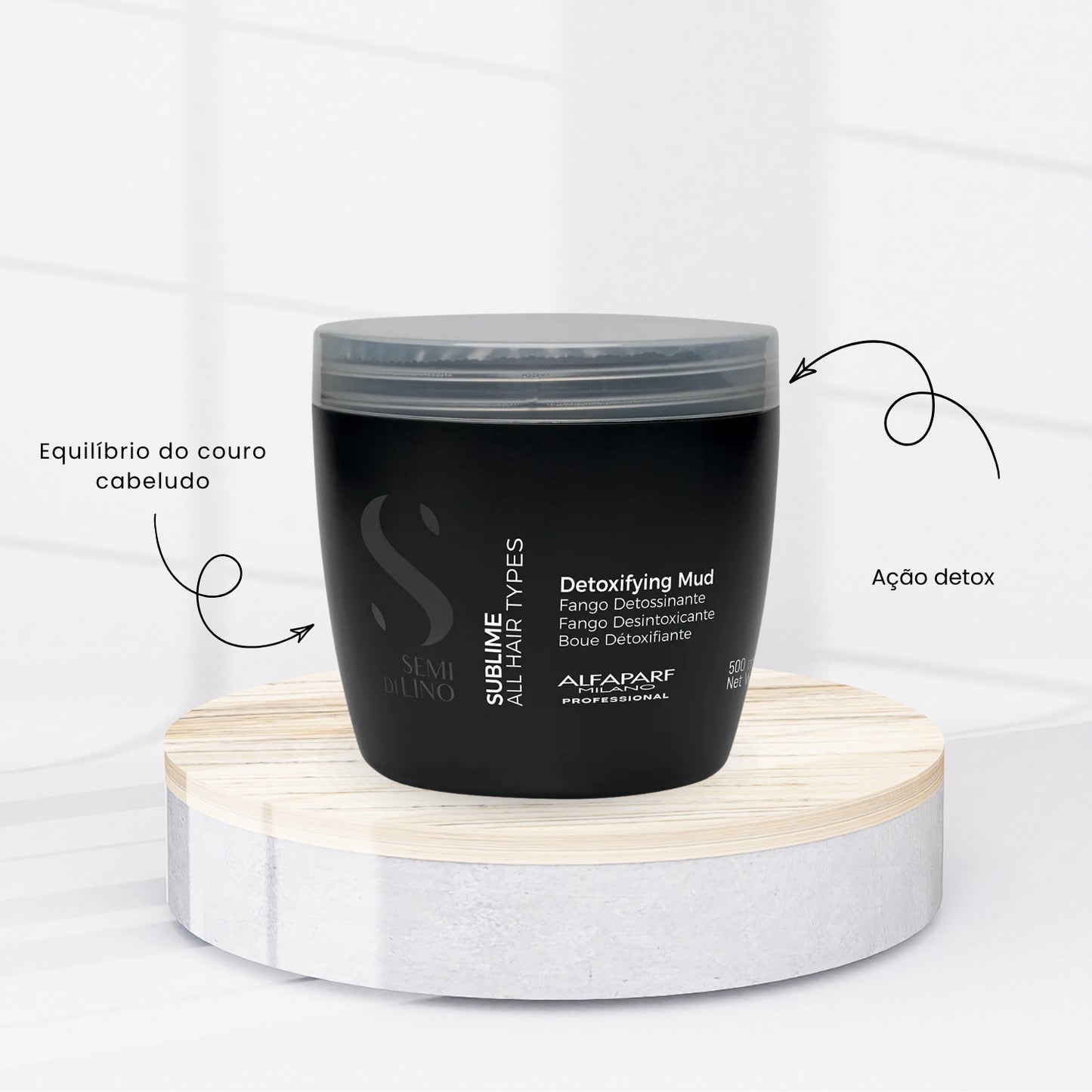 Alfaparf Semi di Lino Sublime Detoxifying Mud Tratamento Capilar 500 ml