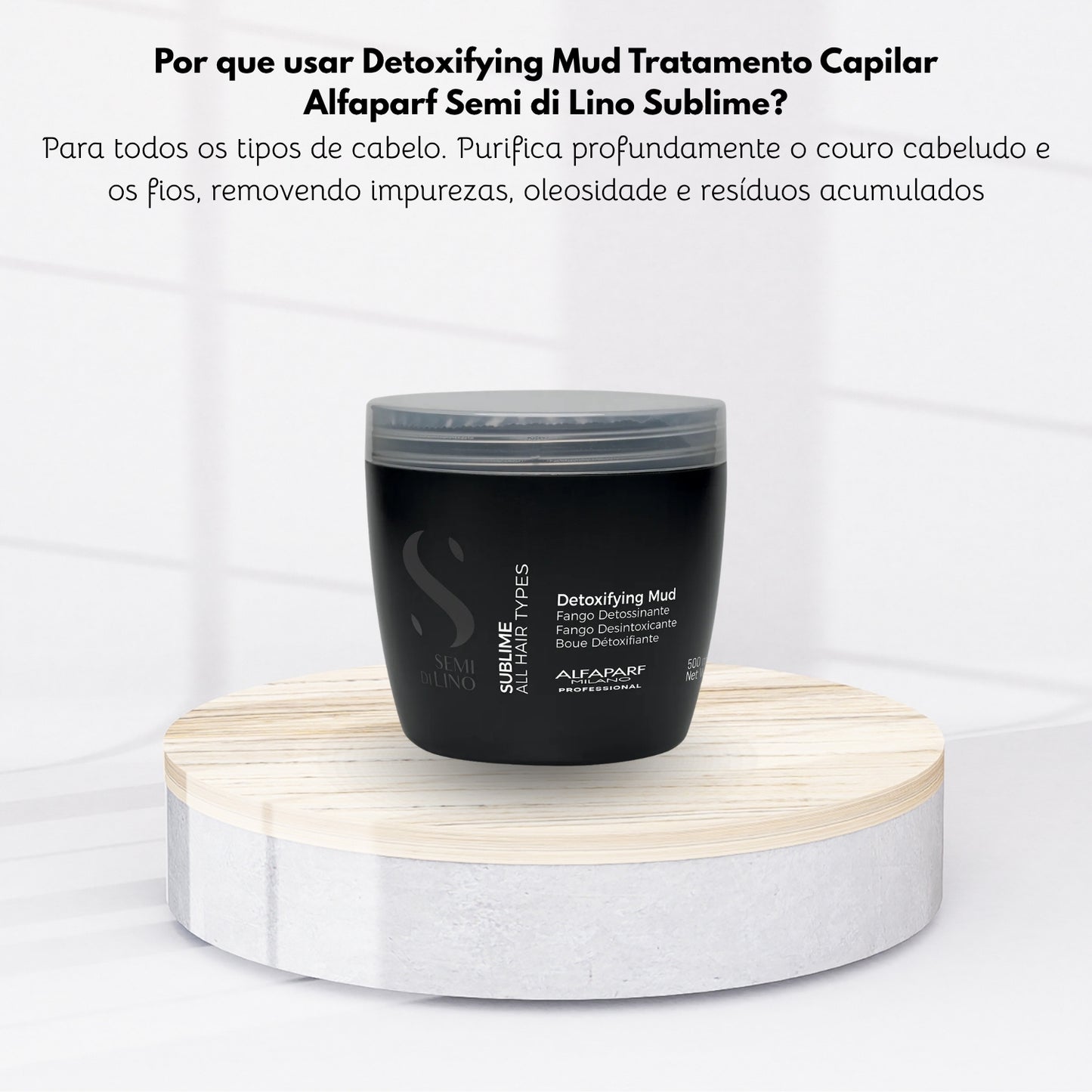 Alfaparf Semi di Lino Sublime Detoxifying Mud Tratamento Capilar 500 ml