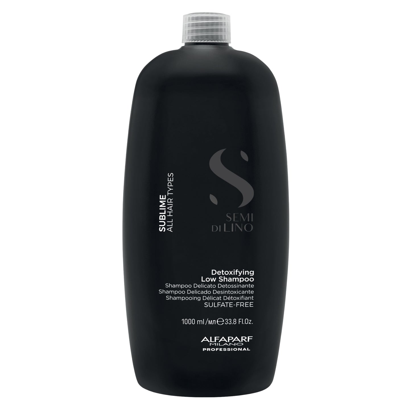 Shampoo Antirresíduo Alfaparf Semi di Lino Sublime Detoxifying Low 1 Litro