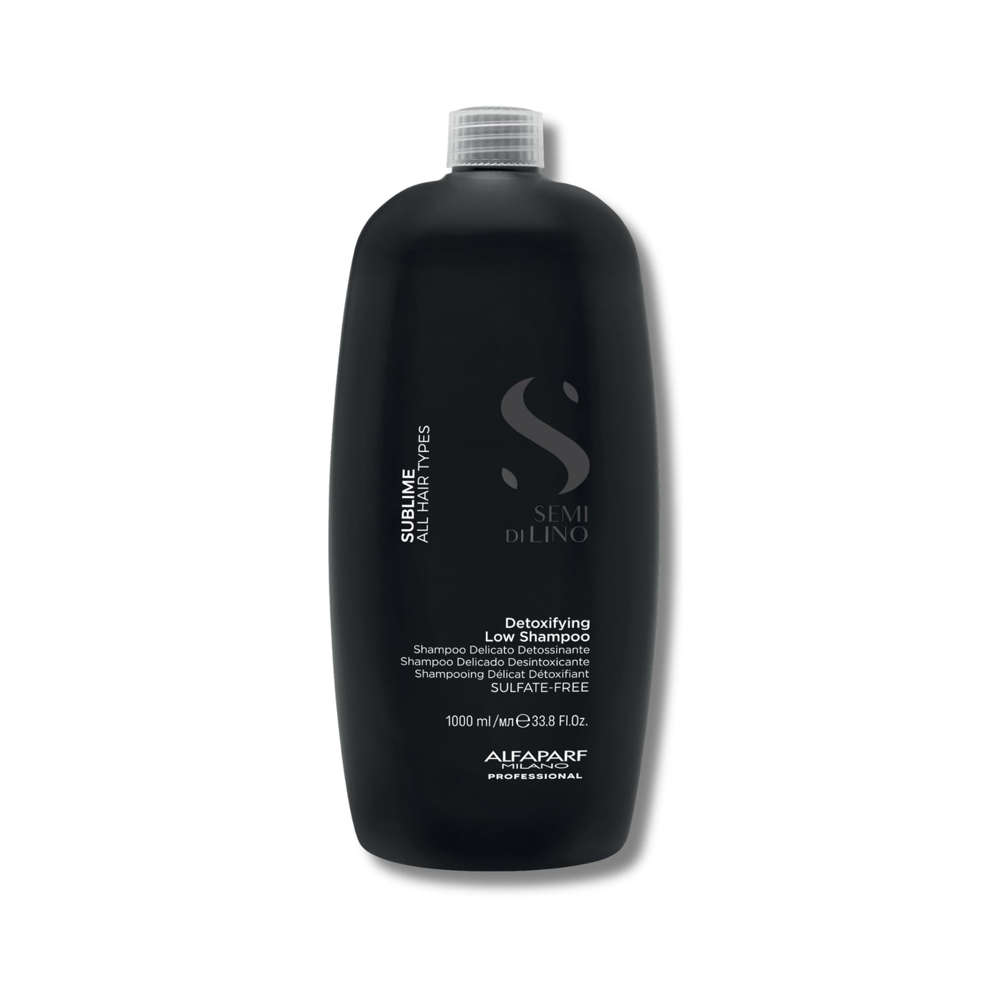 Shampoo Antirresíduo Alfaparf Semi di Lino Sublime Detoxifying Low 1 Litro