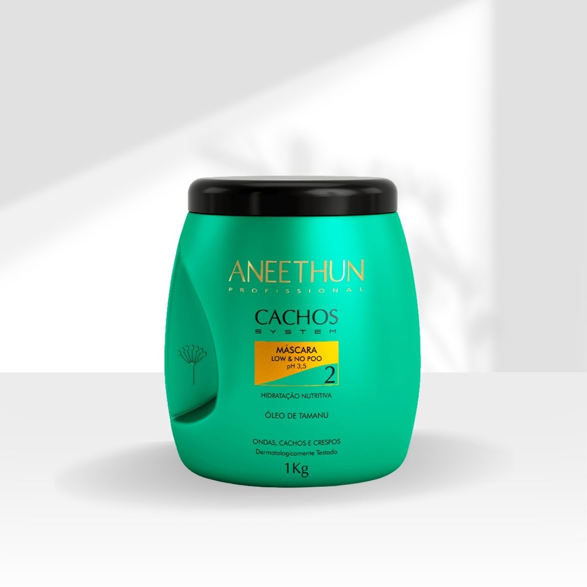 Máscara Aneethun Cachos Low & No Poo para Cabelo Cacheado 1000 g