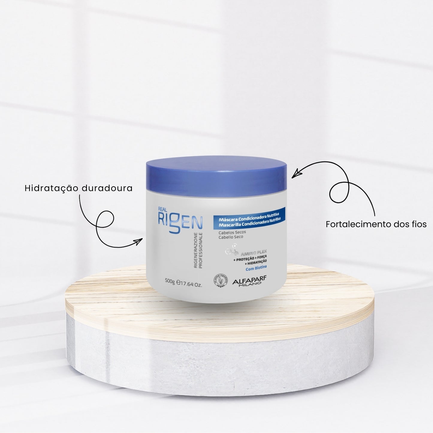 Máscara Alfaparf Real Rigen Condicionadora Nutritiva 500 g
