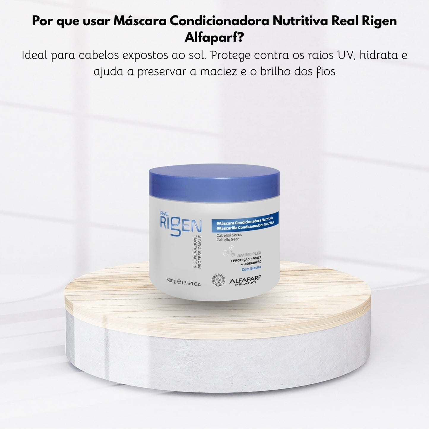 Máscara Alfaparf Real Rigen Condicionadora Nutritiva 500 g