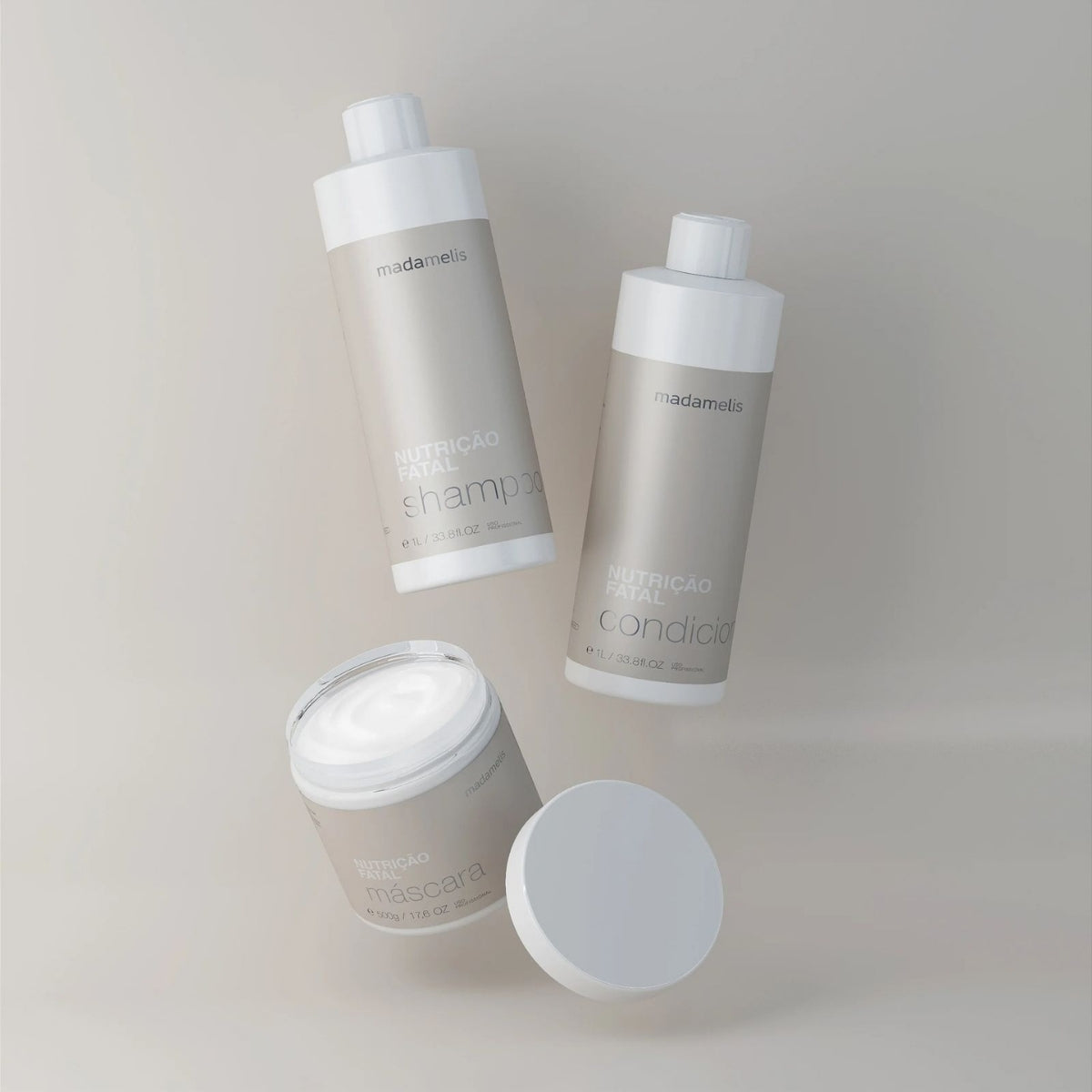 Shampoo Madamelis Nutrição Fatal Anti-Frizz Shampoo Hidratante 1 Litro