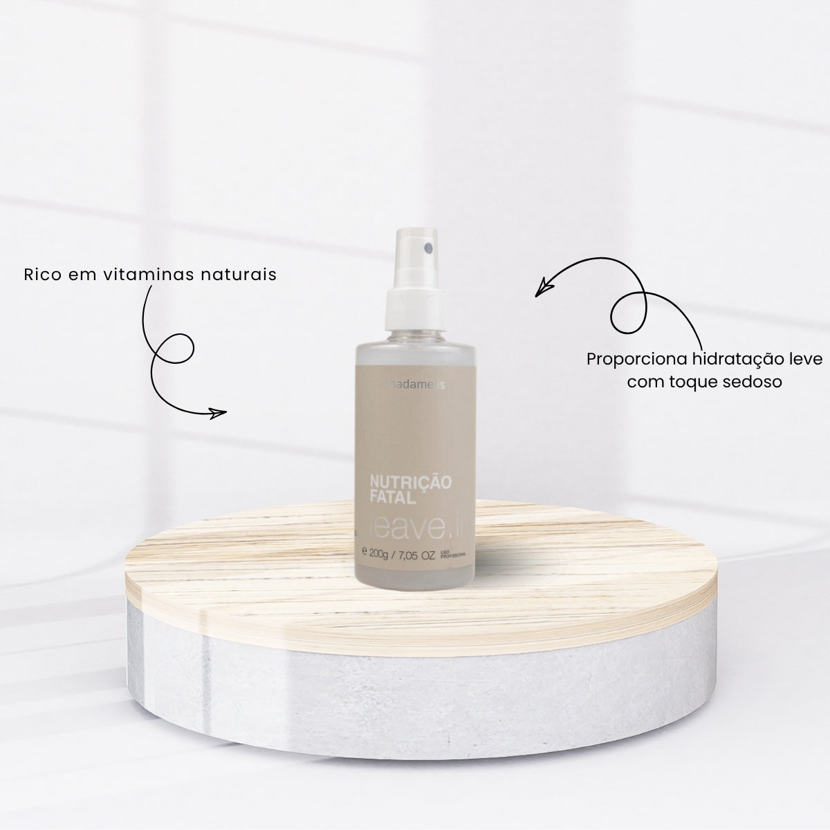 Leave-in Madamelis Nutrição Fatal Proteção Térmica 200 g