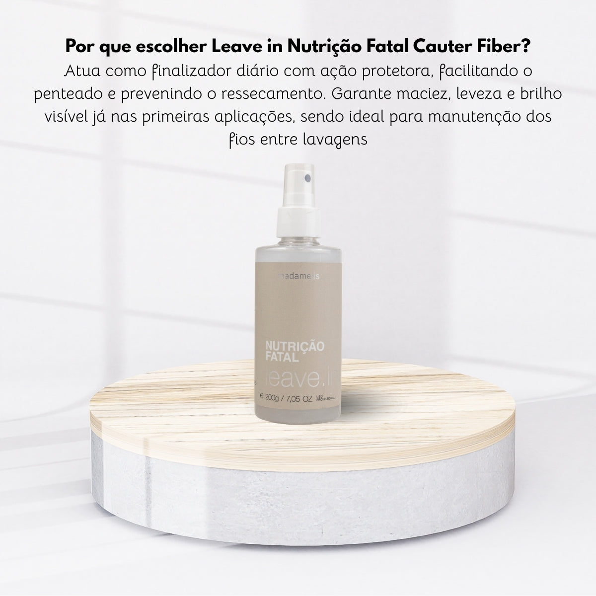Leave-in Madamelis Nutrição Fatal Proteção Térmica 200 g