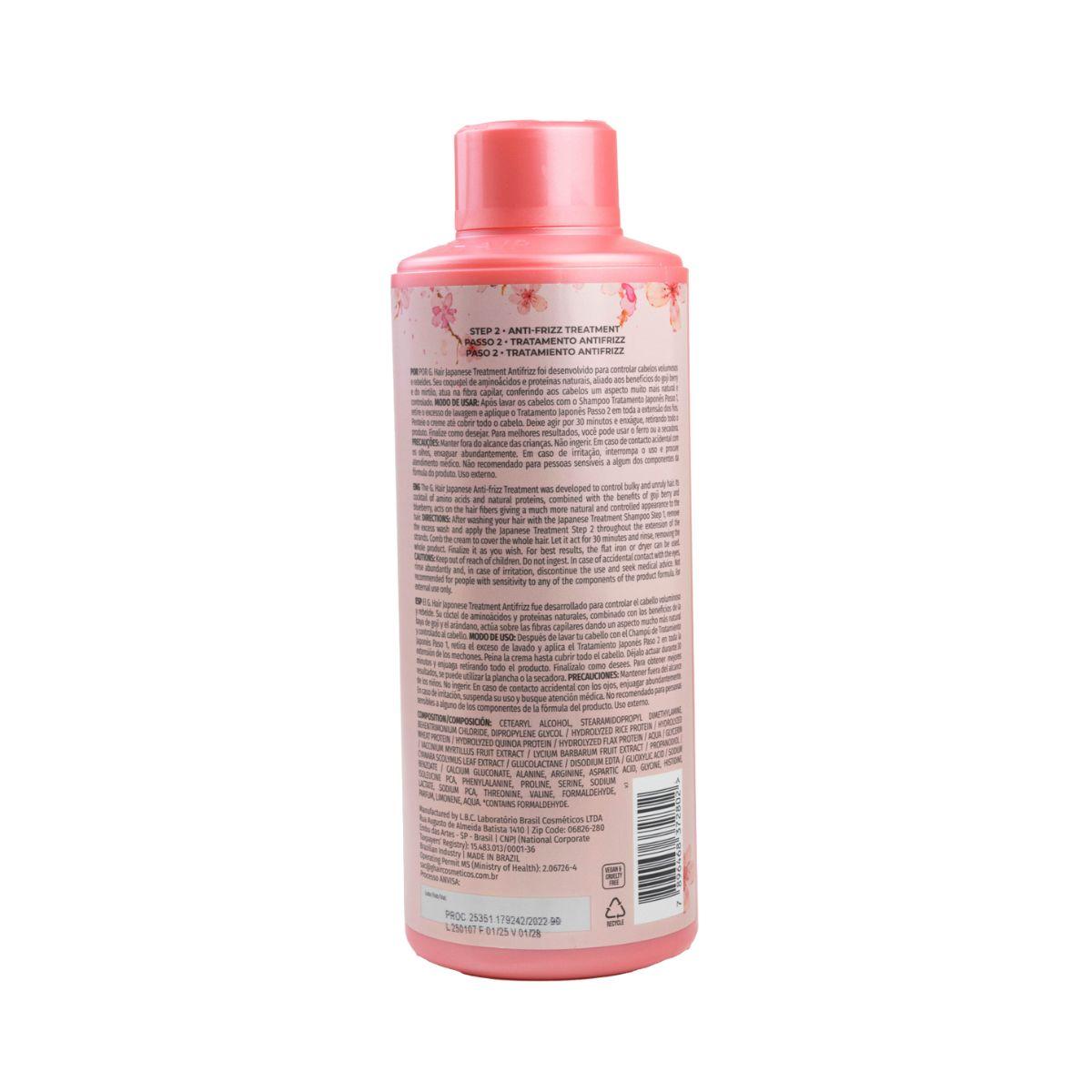 Progressiva G.Hair Escova Japonesa Tratamento Antifrizz (2 x 1 Litro)