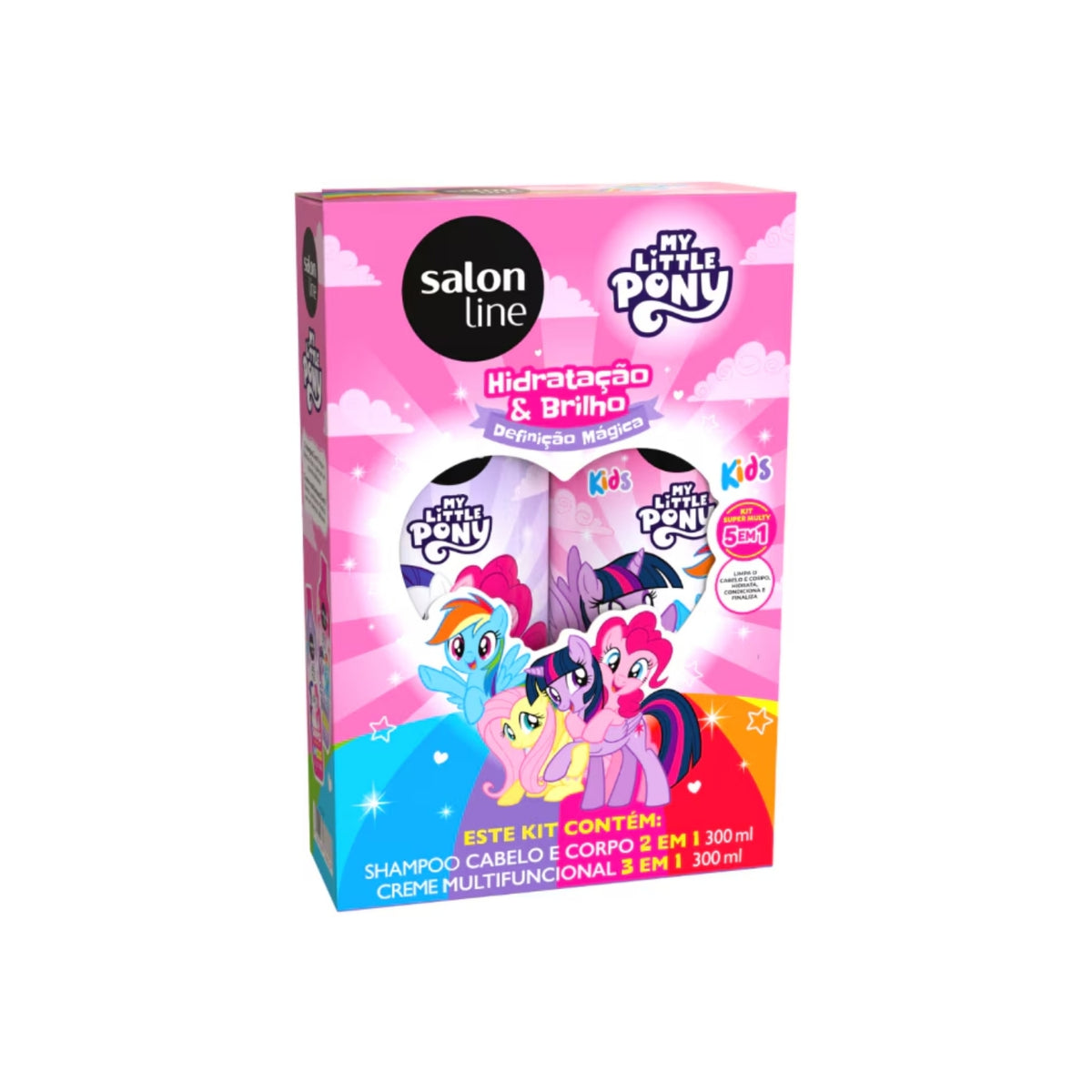 Kit Salon Line SOS Cachos  Shampoo e Creme  My Little Pony