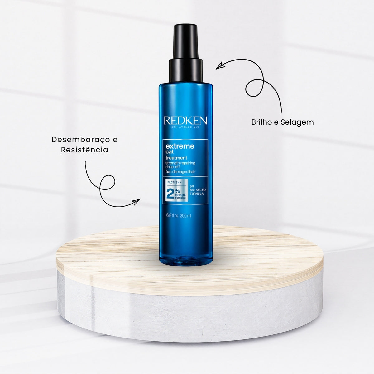 Kit Redken Extreme Shampoo + Condicionador 1 Litro + Extreme Anti-Snap Leave-in 250 ml