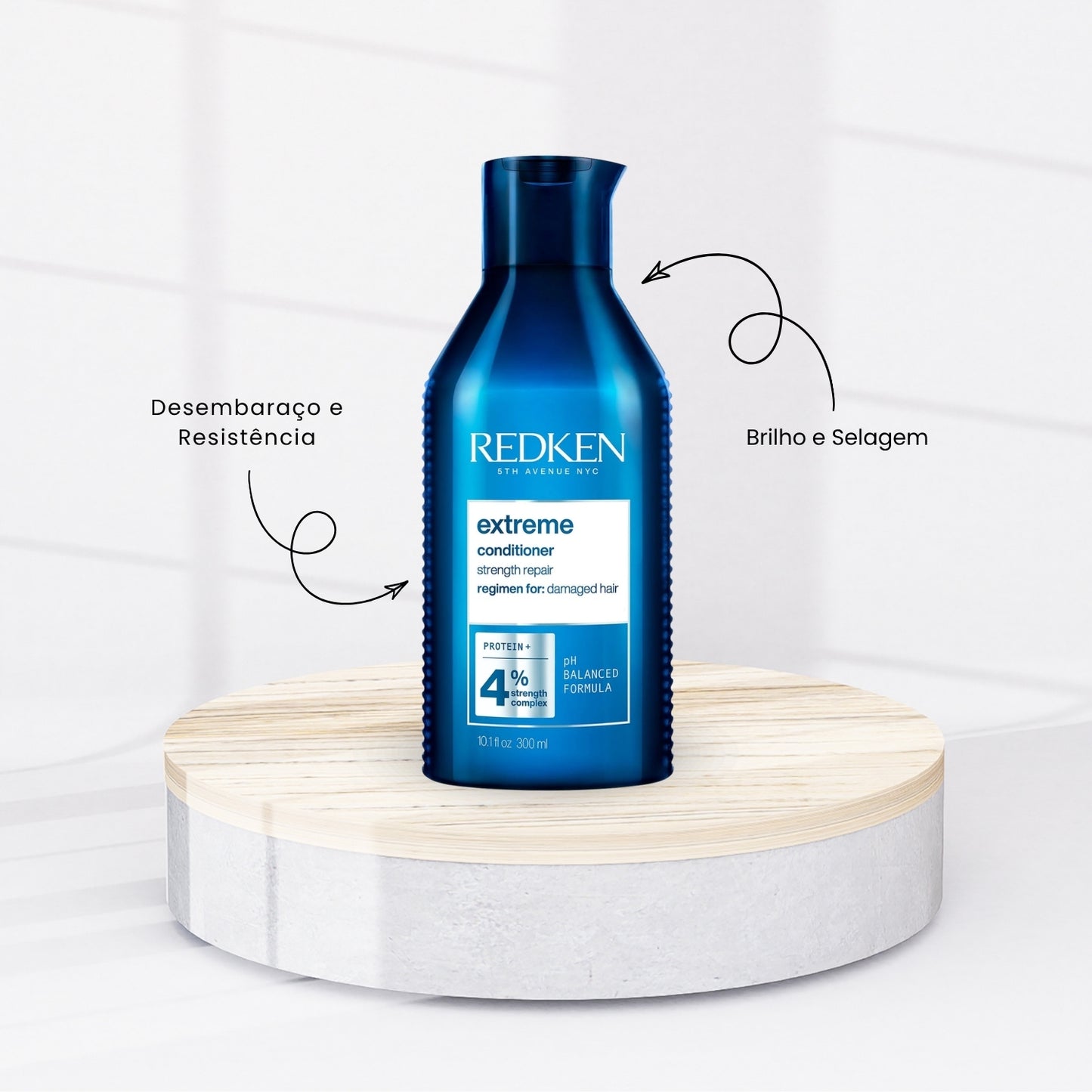 Kit Redken Extreme Shampoo 300 ml + Condicionador 250 ml + Extreme Anti-Snap Leave-in 250 ml