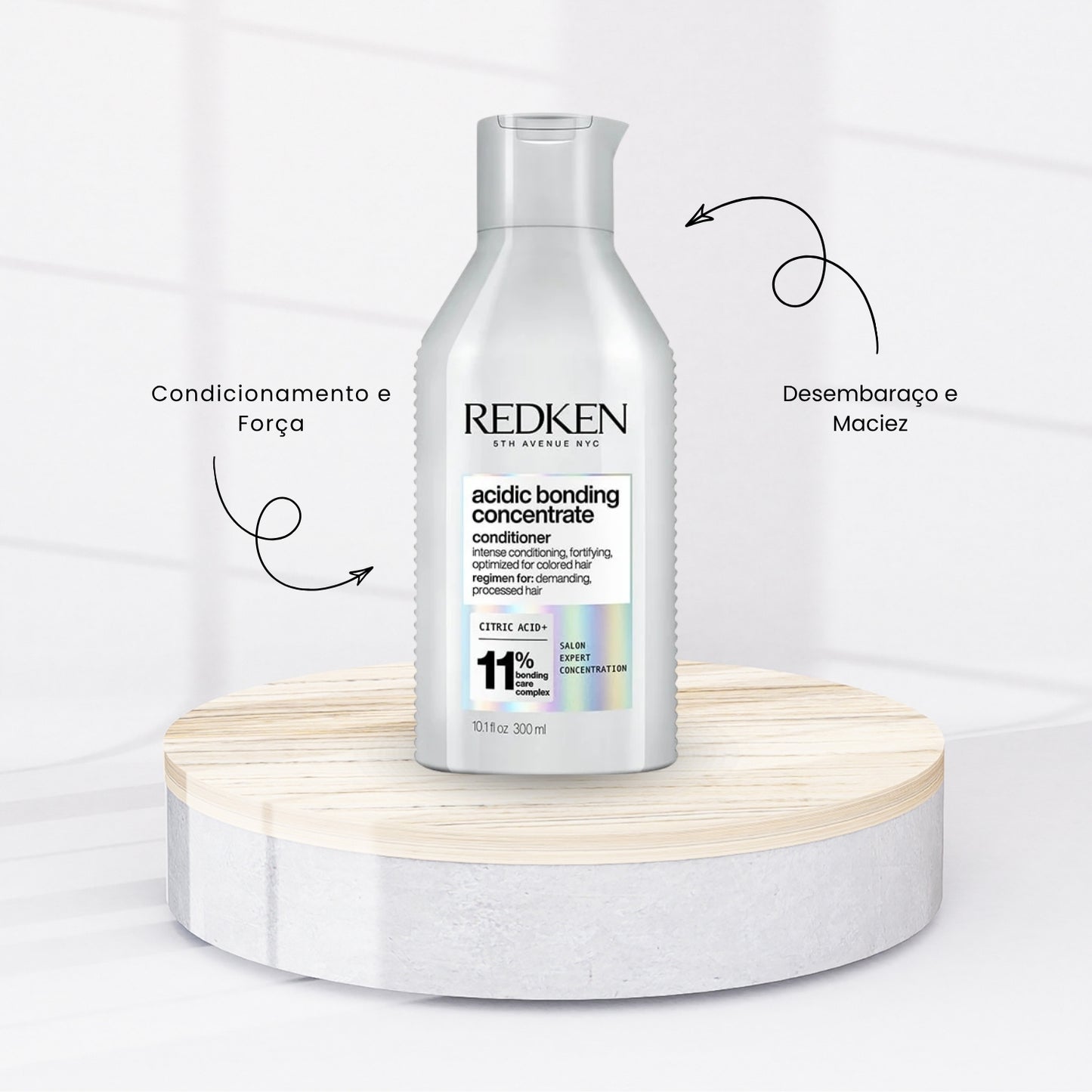 Kit Redken Acidic Bonding Concentrate Duo Pequeno + pH Sealer 250 ml + Concentrate Leave-in 150 ml