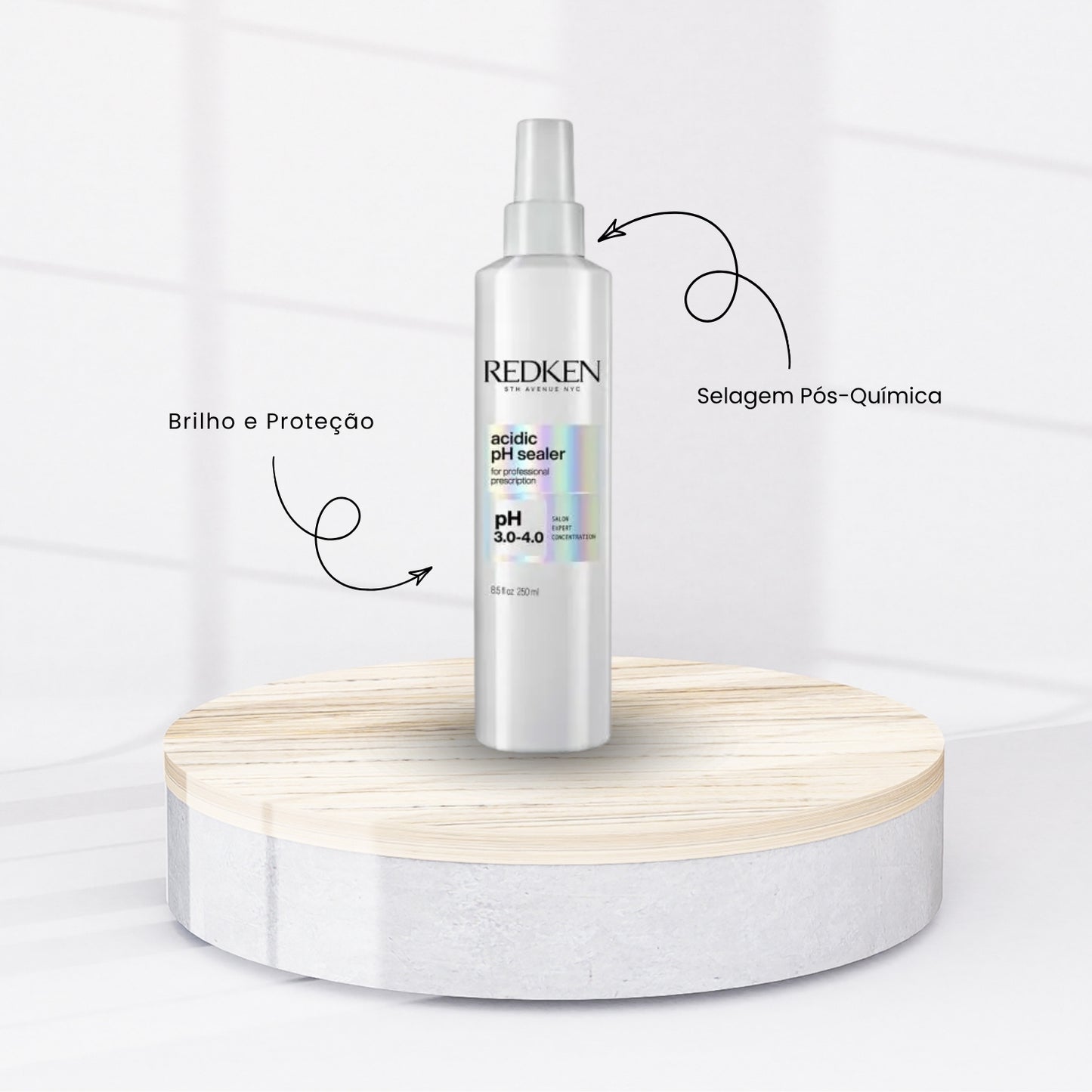 Kit Redken Acidic Bonding Concentrate Duo Pequeno + pH Sealer 250 ml + Concentrate Leave-in 150 ml