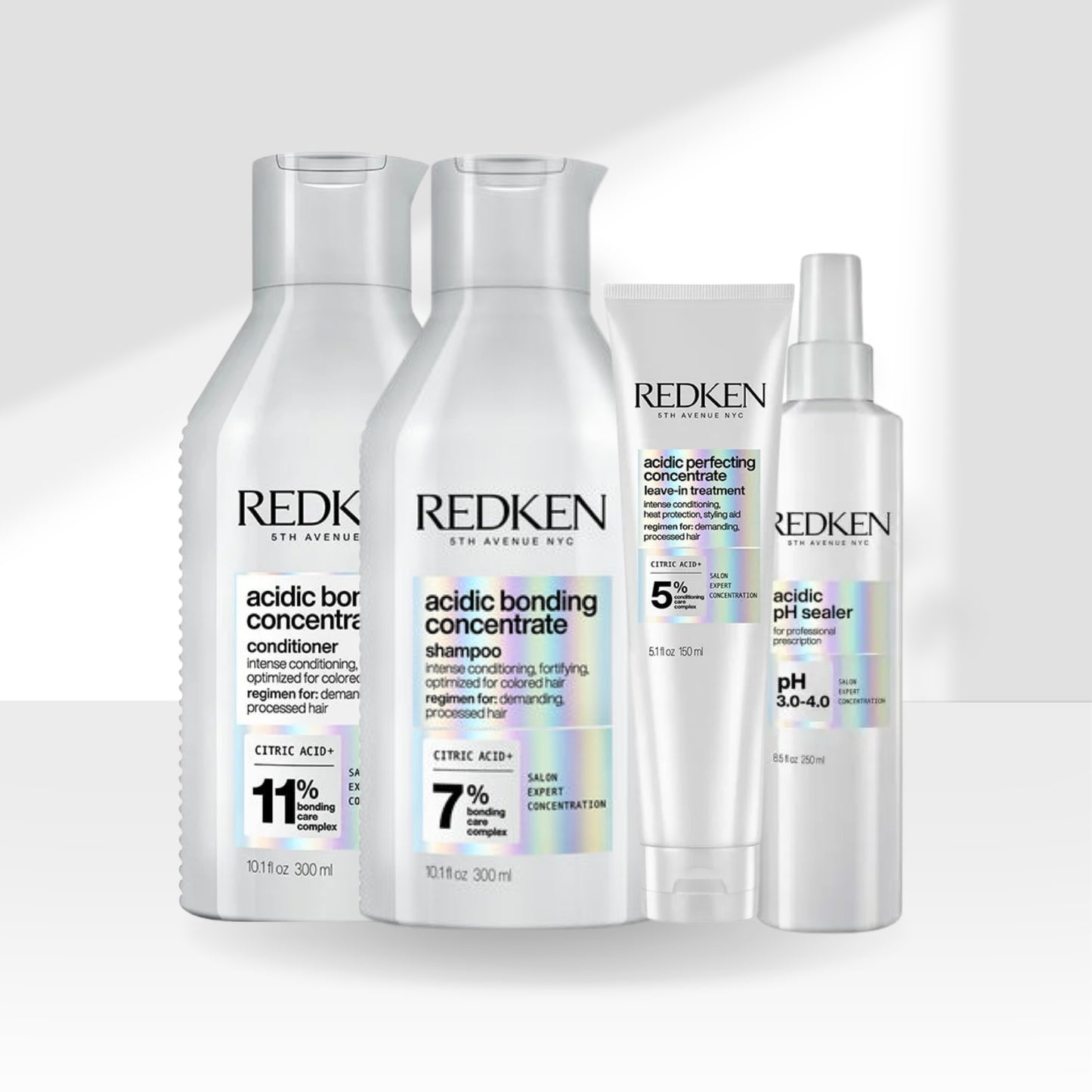Kit Redken Acidic Bonding Concentrate Duo Pequeno + pH Sealer 250 ml + Concentrate Leave-in 150 ml