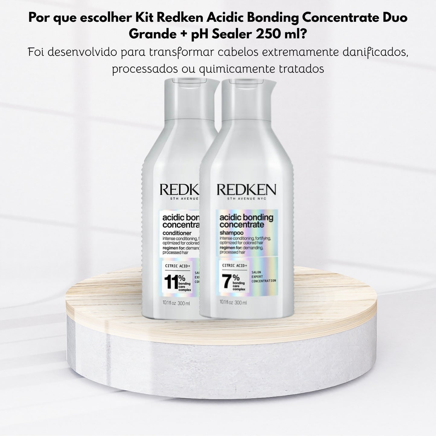 Kit Redken Acidic Bonding Concentrate Shampoo + Condicionador 300 ml